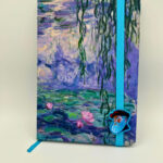 Carnet de notes A5 avec élastique – Nymphéa saule