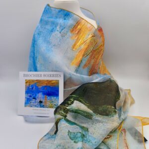 Foulard Impression soleil levant - Brochier soieries